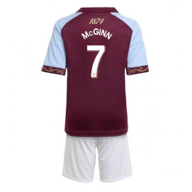 Aston Villa John McGinn #7 Hjemme skjorte til barn 2025-26 Kortermet (+ korte bukser)